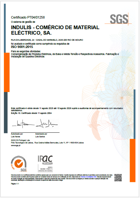 Certificado SIEMENS